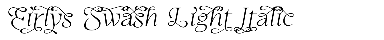 Eirlys Swash Light Italic
